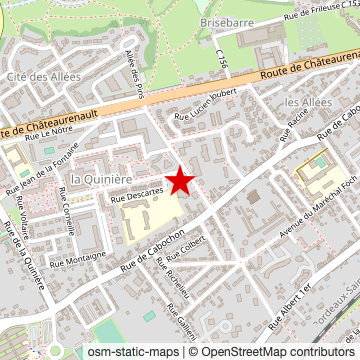 Carte de « Espace Quinière – Rosa-Parks » sur OpenStreetMap
