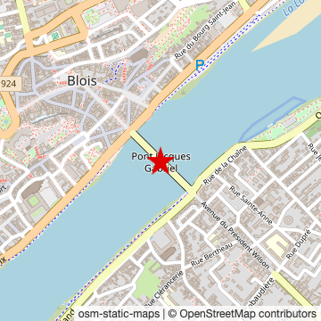 Carte de « À travers Blois » sur OpenStreetMap