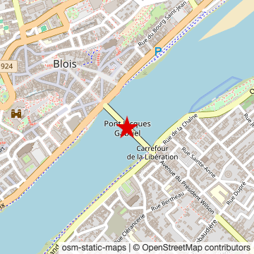 Carte de « À travers Blois » sur OpenStreetMap