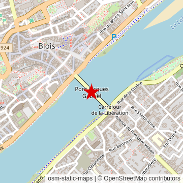 Carte de « À travers Blois » sur OpenStreetMap