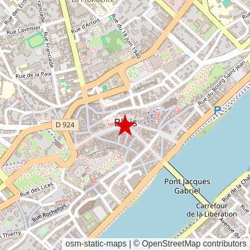 Carte de « À travers le centre-ville » sur OpenStreetMap